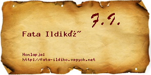 Fata Ildikó névjegykártya